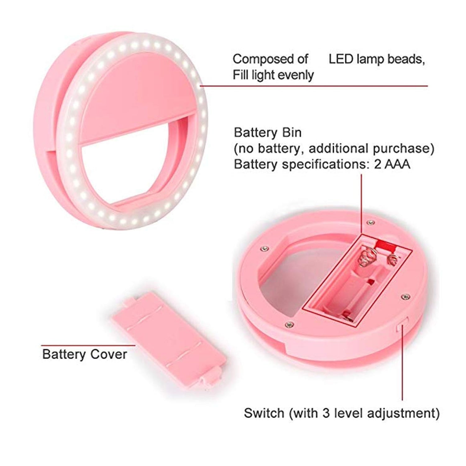 12881 Phone Selfie Light Selfie Ring Light Selfie Light for Smartphone Selfie Light for Phone Battery Operated Selfie Ring Light (Battery Not Included) 12881 Phone Selfie Light Selfie Ring Light Selfie Light for Smartphone Selfie Light for Phone Battery Operated Selfie Ring Light (Battery Not Included)
